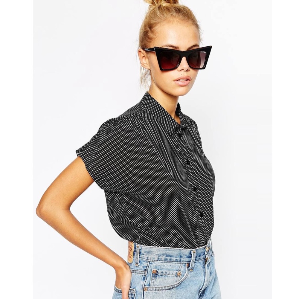 WILDFOX COUTURE IVY DELUXE CAT EYE SUNGLASSES NEW